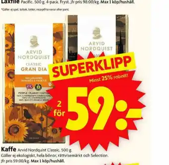 ICA Supermarket Classic kaffe malet erbjuda