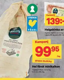 City Gross Hel färsk minikalkon erbjuda
