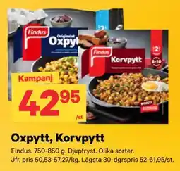 City Gross Oxpytt, Korvpytt erbjuda