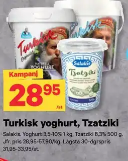 City Gross Turkisk yoghurt, Tzatziki erbjuda