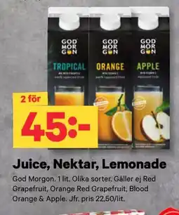 City Gross Juice, Nektar, Lemonade erbjuda