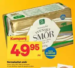 City Gross Normalsaltat smör erbjuda
