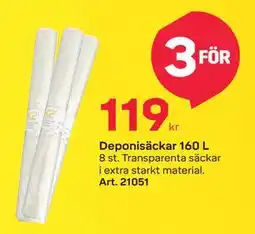 Byggmax Deponisäckar 160 L erbjuda