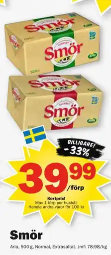 Pekås Smör, Medlemspris erbjuda