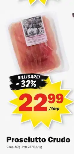 Pekås Prosciutto Crudo erbjuda