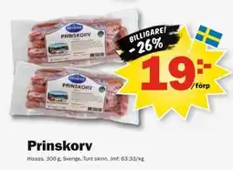 Pekås Prinskorv erbjuda