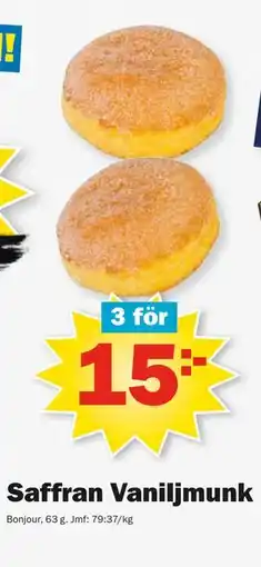 Pekås Saffran Vaniljmunk erbjuda