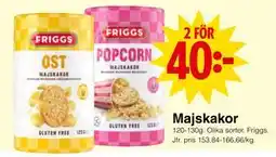 Matöppet Majskakor erbjuda