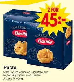 Matöppet Pasta erbjuda
