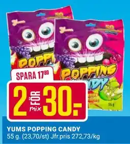 ÖoB YUMS POPPING CANDY erbjuda