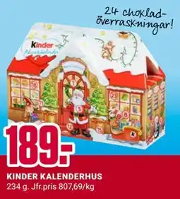 ÖoB KINDER KALENDERHUS erbjuda