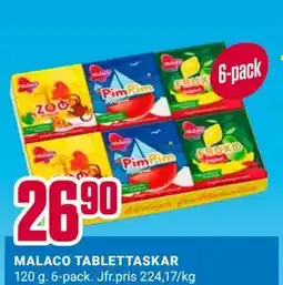 ÖoB MALACO TABLETTASKAR erbjuda