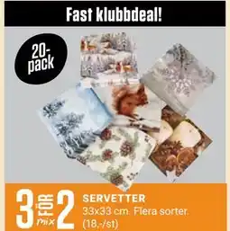ÖoB SERVETTER erbjuda