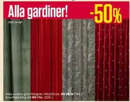 ÖoB Alla gardiner! erbjuda