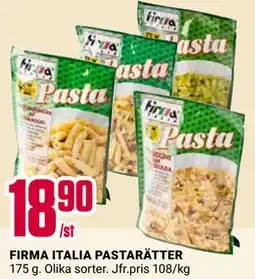 ÖoB FIRMA ITALIA PASTARÄTTER erbjuda