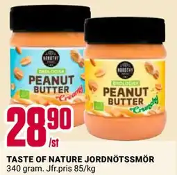 ÖoB TASTE OF NATURE JORDNÖTSSMÖR erbjuda