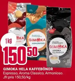 ÖoB GIMOKA HELA KAFFEBÖNOR erbjuda