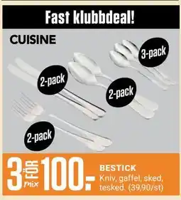 ÖoB BESTICK, Medlemspris erbjuda