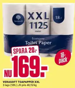 ÖoB VERASOFT TOAPAPPER XXL erbjuda