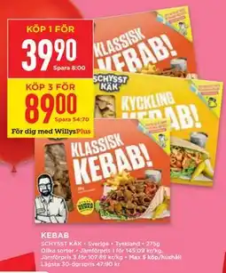 Willys KEBAB erbjuda