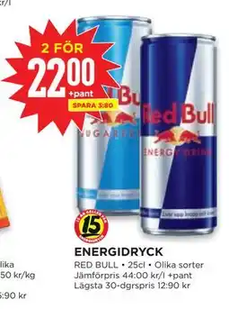 Willys ENERGIDRYCK erbjuda