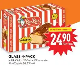 Willys GLASS 4-PACK erbjuda