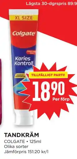 Willys TANDKRÄM erbjuda