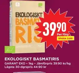 Willys EKOLOGISKT BASMATIRIS erbjuda