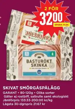 Willys Hemma SKIVAT SMÖRGÅSPÅLÄGG erbjuda