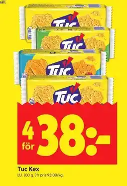 ICA Kvantum Tuc Kex erbjuda