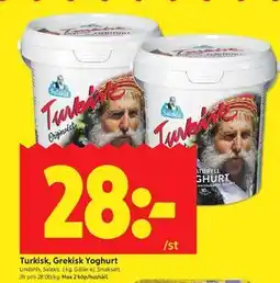 ICA Kvantum Turkisk, Grekisk Yoghurt erbjuda