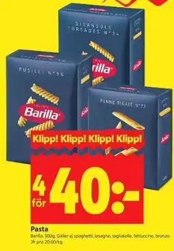 ICA Kvantum Pasta erbjuda