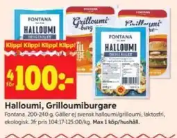 ICA Kvantum Halloumi, Grilloumiburgare erbjuda