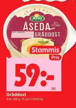 ICA Kvantum Gräddost, Medlemspris erbjuda