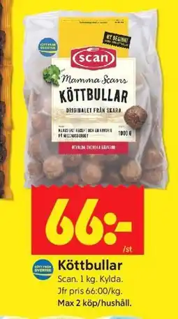 ICA Kvantum Köttbullar erbjuda