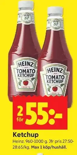 ICA Kvantum Ketchup erbjuda