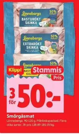 ICA Kvantum Smörgåsmat, Medlemspris erbjuda
