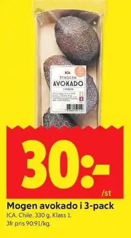ICA Kvantum Mogen avokado i 3-pack erbjuda