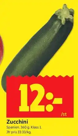 ICA Kvantum Zucchini erbjuda