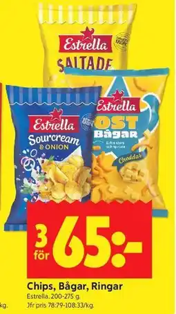 ICA Kvantum Chips, Bågar, Ringar erbjuda