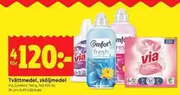 ICA Kvantum Tvättmedel, sköljmedel erbjuda