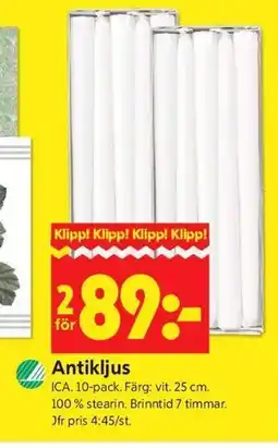 ICA Kvantum Antikljus erbjuda