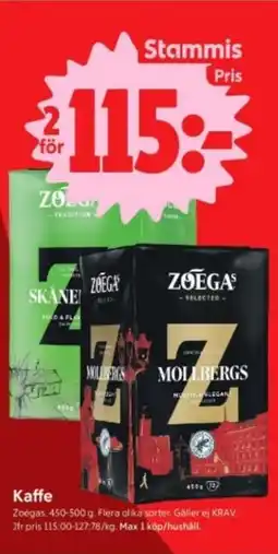 ICA Nära Kaffe, Medlemspris erbjuda