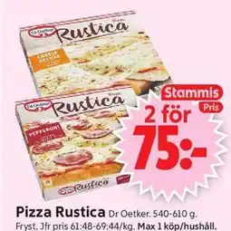 ICA Supermarket Pizza Rustica, Medlemspris erbjuda