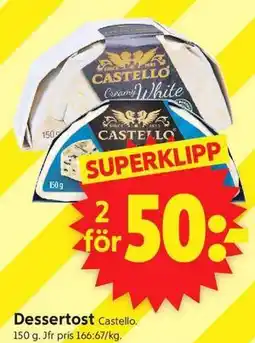 ICA Supermarket Dessertost erbjuda