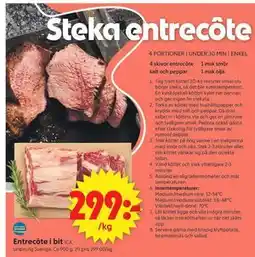 ICA Supermarket Entrecôte i bit erbjuda