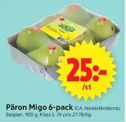 ICA Supermarket Päron Migo 6-pack erbjuda