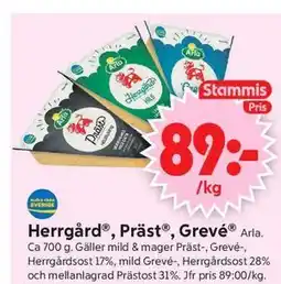 ICA Supermarket Herrgård , Präst , Grevé , Medlemspris erbjuda