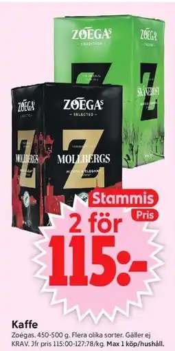 ICA Supermarket Kaffe, Medlemspris erbjuda