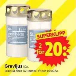 ICA Supermarket Gravljus erbjuda